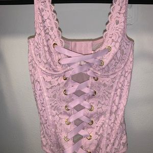 New victoria secret lingerie pink top